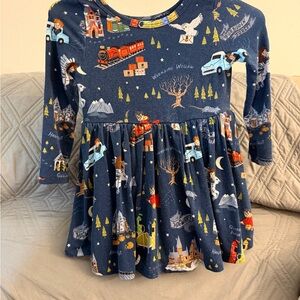 🚂 Little Sleepies NWT Harry Potter Soluxe Twirl Dress 6-12M